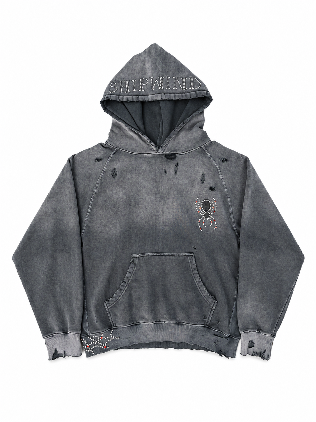 Spiderweb Studded Hoodie