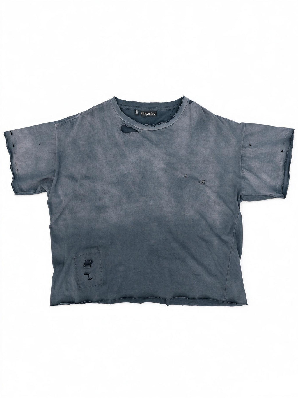 Black Faded/Repaired T-shirt
