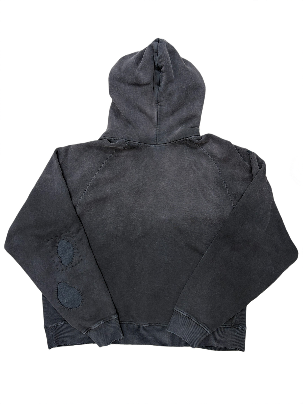 Logo stitch/repaired hoodie