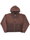 Brown faded/repaired hoodie