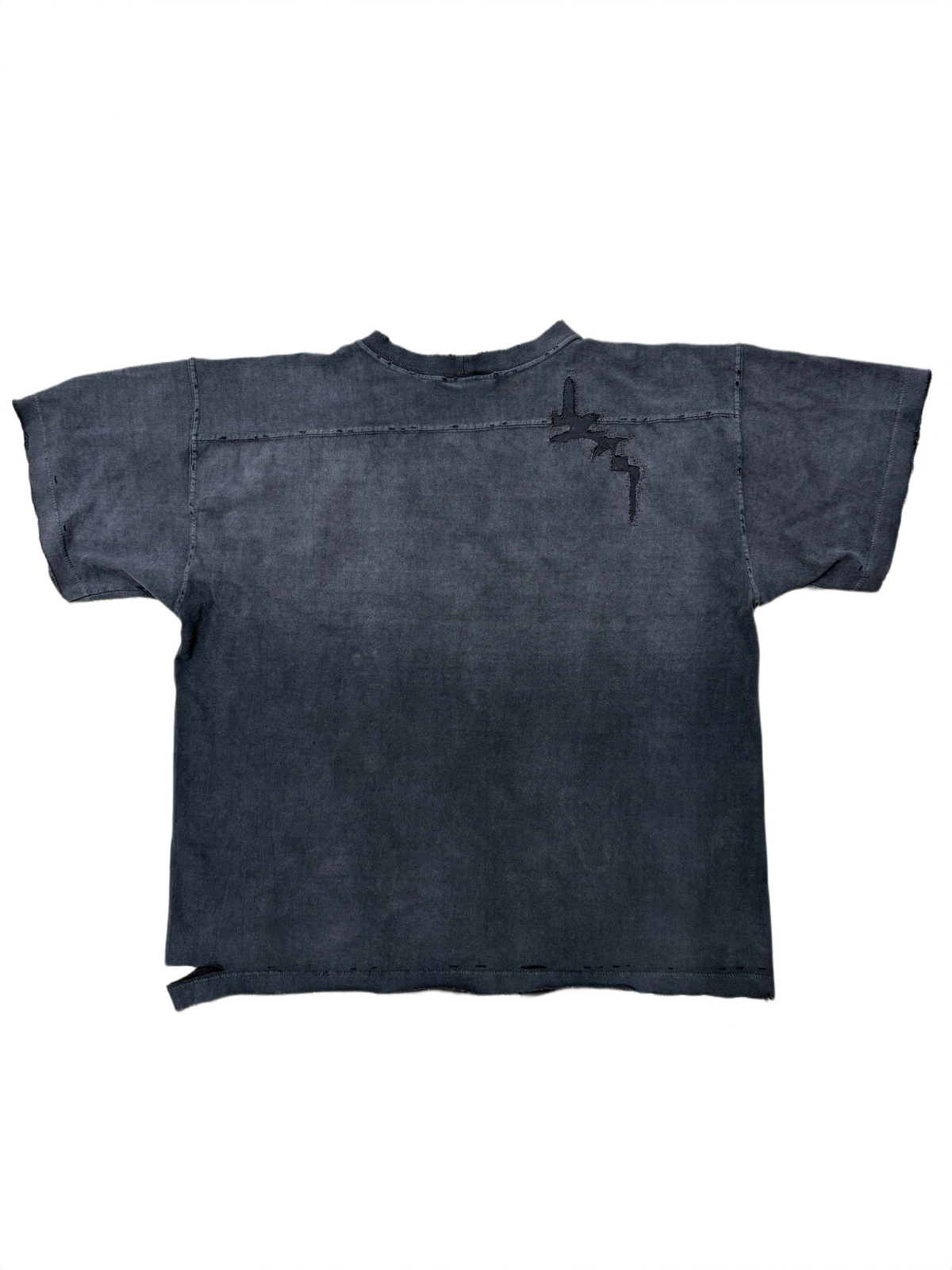 Black Repaired T-shirt